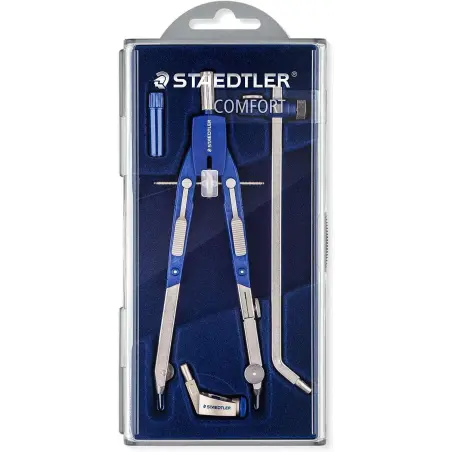 Staedtler Mars 552 02 Compas de Precision - Patas Articuladas - Ajuste Rapido | Ahorro Imprimiendo