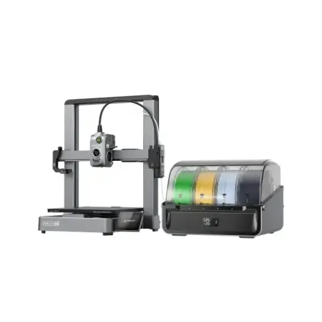 Creality Hi Combo Impresora 3D Abierta + Unidad CFS - Volumen 26x26x30cm - Calibraciones Automaticas - Extrusor Multifuncional -