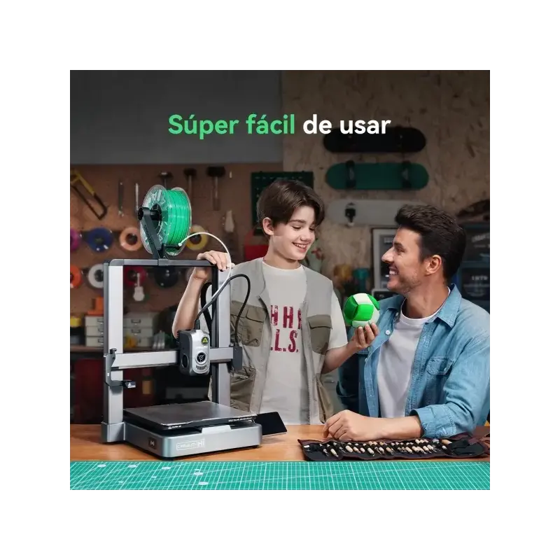 Creality Hi Combo Impresora 3D Abierta + Unidad CFS - Volumen 26x26x30cm - Calibraciones Automaticas - Extrusor Multifuncional -