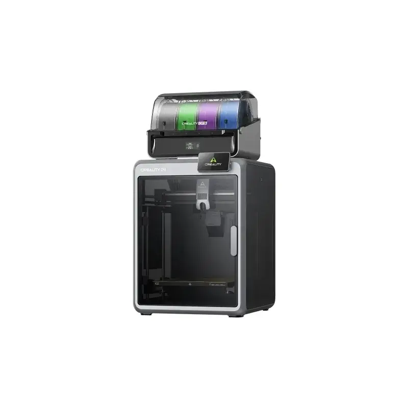 Creality K2 Combo Impresora 3D Cerrada + Unidad CFS - Volumen 26x26x26cm - Impresion de Alta Velocidad de hasta 600mm/s - Doble