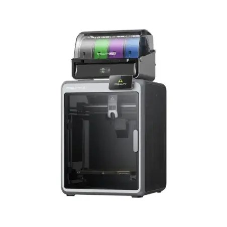Creality K2 Combo Impresora 3D Cerrada + Unidad CFS - Volumen 26x26x26cm - Impresion de Alta Velocidad de hasta 600mm/s - Doble