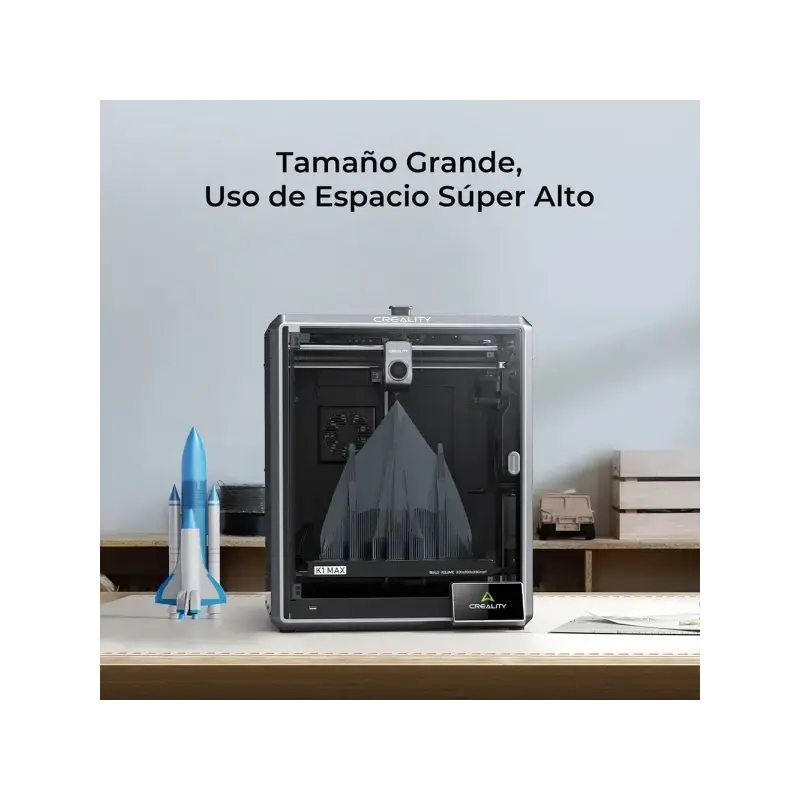 Creality K1 MAX Impresora 3D Cerrada - Volumen 30x30x30cm - Impresion de Alta Velocidad de 600mm/s - Lidar y Camara Inteligente