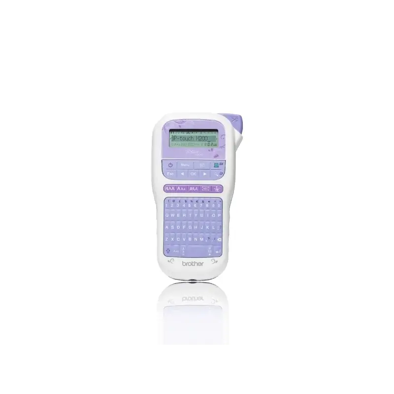 Brother PT-H200 Rotuladora Electronica Portatil - Pantalla LCD - Ancho de Cinta hasta 12mm - Velocidad de Impresion de 20mm/seg.