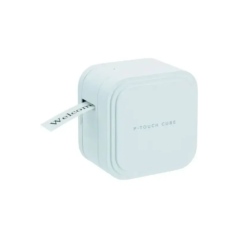 Brother PT-P910BT Cube Rotuladora Electronica Portatil Bluetooth - Ancho Max. 36mm - Bateria Recargable - Color Blanco