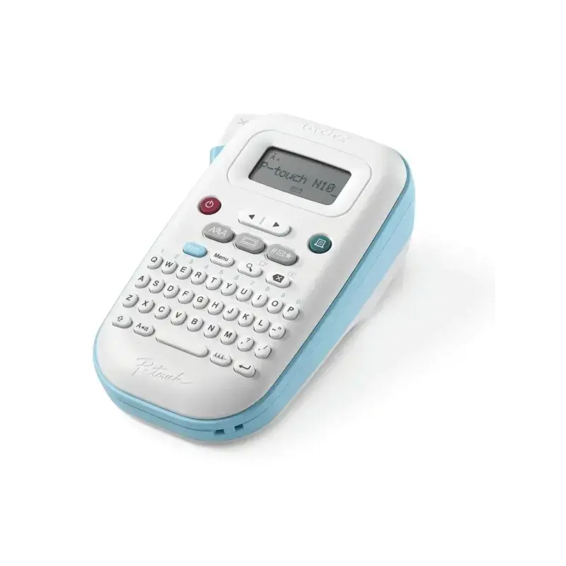 Brother PT-N10 Rotuladora Electronica de Sobremesa Portatil - Pantalla LCD - 3 Tipos de Letra, 10 Marcos y 250 Simbolos - Ancho