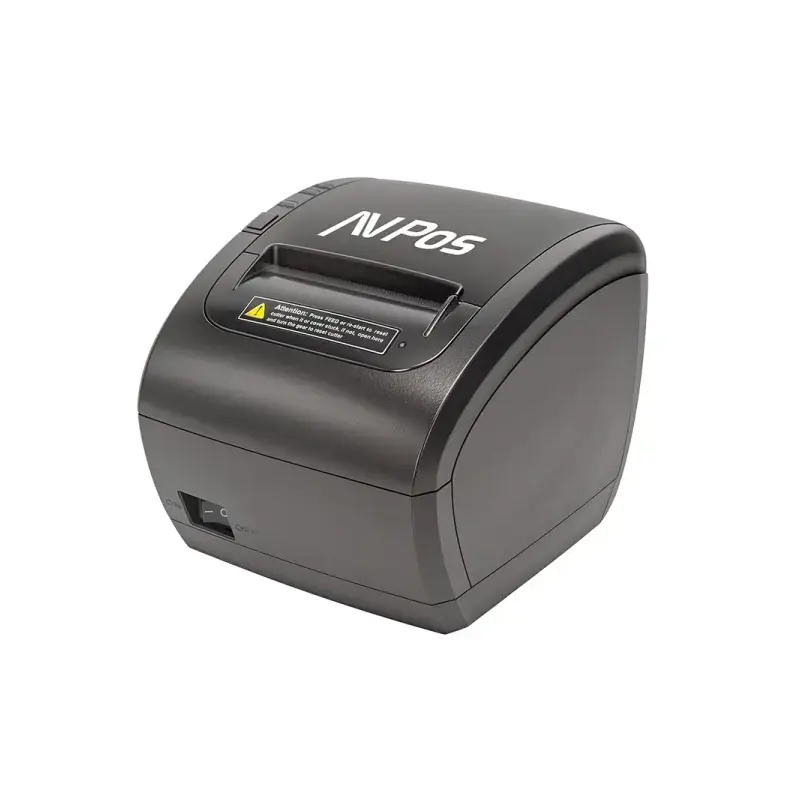 AVPos TC90W Impresora Termica Tickets - Velocidad 300mm/s - Autocorte Parcial - USB, WIFI y LAN - Color Negro
