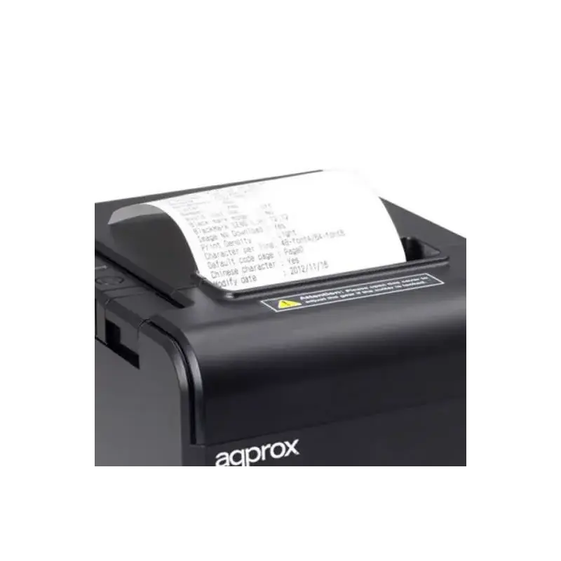 Approx Impresora Termica de Recibos - Resolucion 203dpi - Velocidad 200mm/s - USB, RS232 y RJ11 - Auto-Corte y Corte Manual