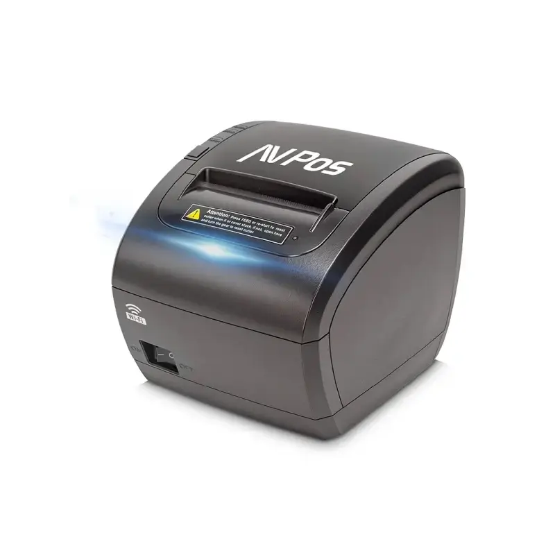 AVPos K90W Impresora Termica Tickets - Velocidad 300mm/s - Avisador Luminoso y Acustico - Cortador Automatico - USB, LAN y WIFI