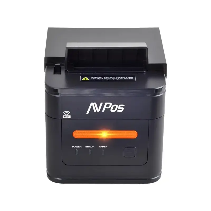 AVPos AVP-K46W Impresora Termica Tickets de Cocina K46W - Avisador Luz y Acustico - Cubierta Resistente Agua, Aceite y Polvo - U