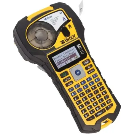 Brady M210 Impresora de Etiquetas Portatil - Pantalla LCD - Resolución: 203ppp - Anchura Maxima de la Etiqueta 19.05mm - Color A