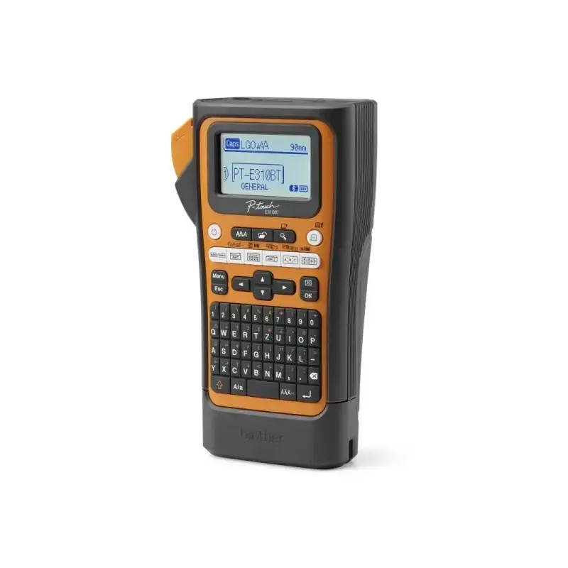 Brother PT-E310BTVP Rotuladora Electronica Bluetooth 5.0, USB - Pantalla LCD 180x180dpi - Velocidad de Impresion 20 mm/s - Ancho