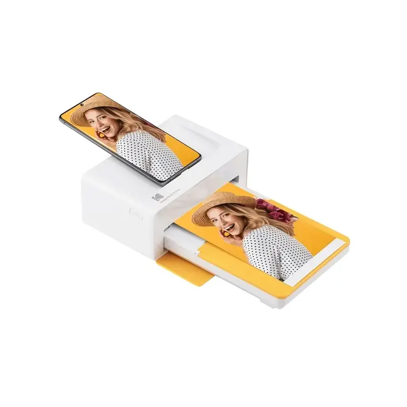 Kodak PD460 Impresora Fotografica Portatil - 300x300dpi - Tamaño de Foto 10x15cm - Color Blanco/Amarillo