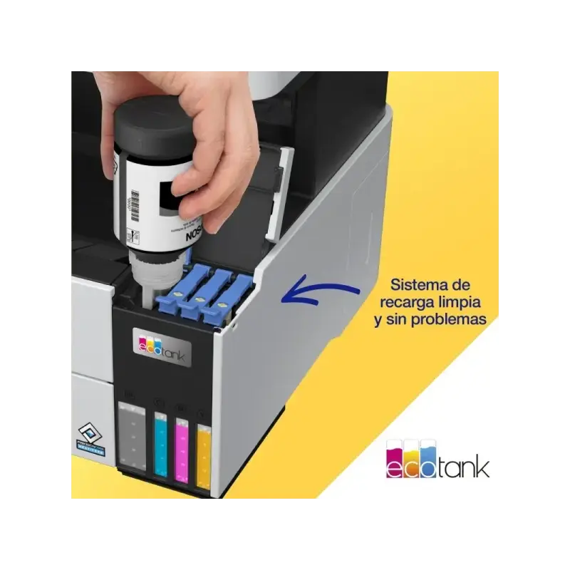 Epson EcoTank ET5185 A4 Impresora Multifuncion Color Fax Duplex WiFi 37ppm - ADF de 35 hojas