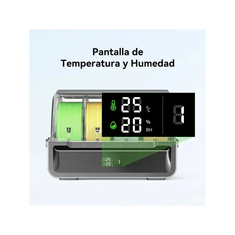 Creality CFS Sistema de Gestion de Filamentos - Capacidad para 4 Rollos - Almacenamiento de Filamentos a Prueba de Humedad - Det