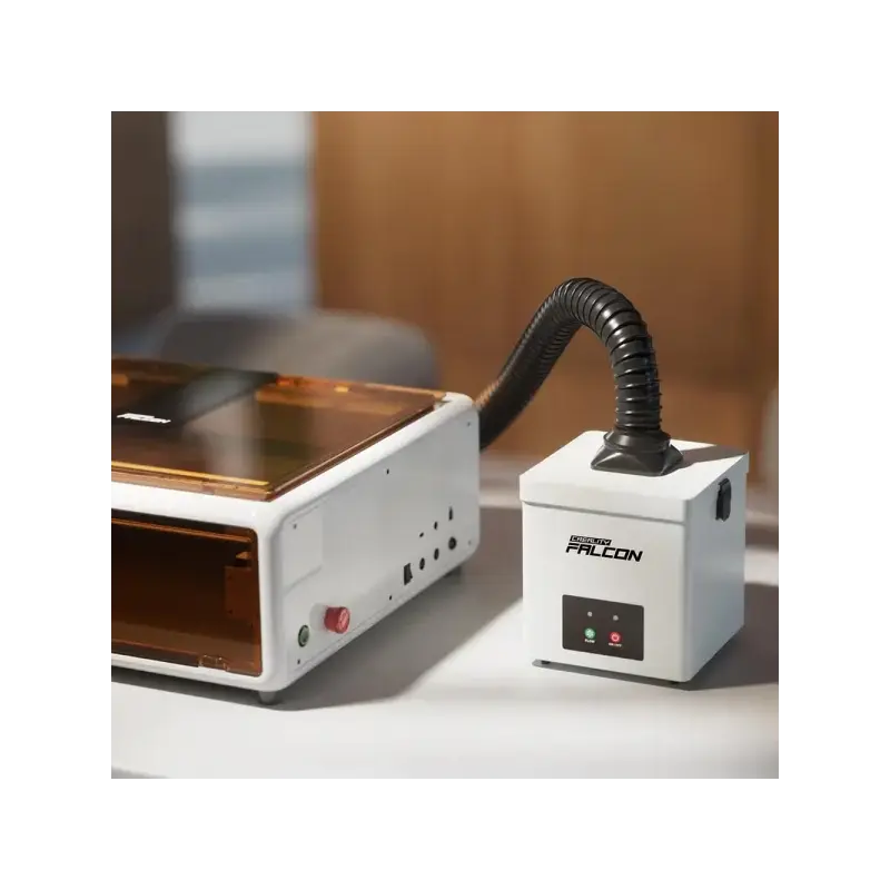 Creality Falcon Purificador de Humo Sobremesa - Precision de Filtracion de Hasta 0,03 μm - 180W y Tres Velocidades - Menos de 55