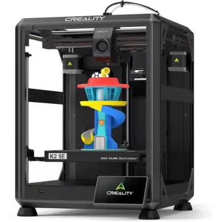 Creality K2 SE Combo Impresora 3D Abierta - Tamaño 22x21.5x24.5cm - Cuerpo de Aluminio Aeroespacial - Interfaz de Usuario Inteli