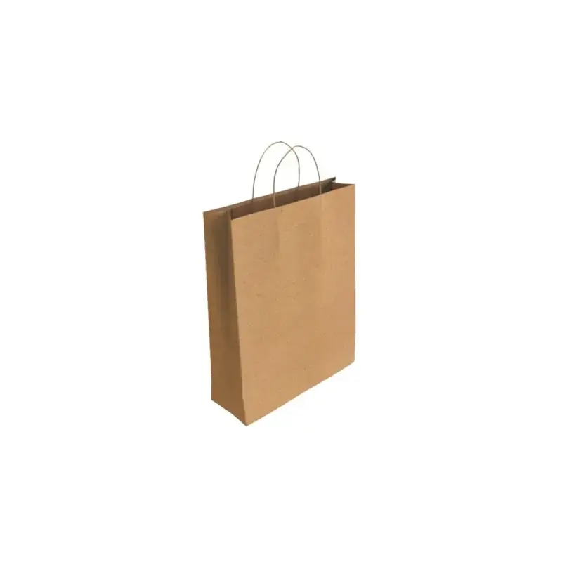 Bismark Bolsa de Papel Kraft - Medidas 37x12x27cm - Color Marron