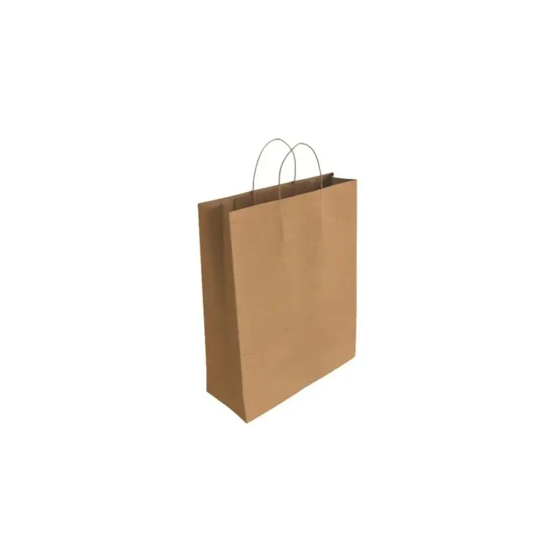 Bismark Bolsa de Papel Kraft - Medidas 40x14x32cm - Color Marron