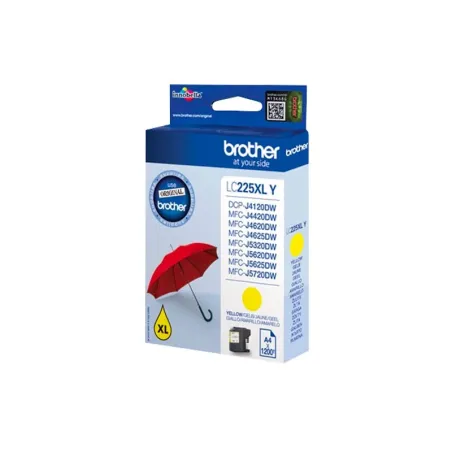 Brother LC 225XL Amarillo Cartucho Original | Ahorro Imprimiendo
